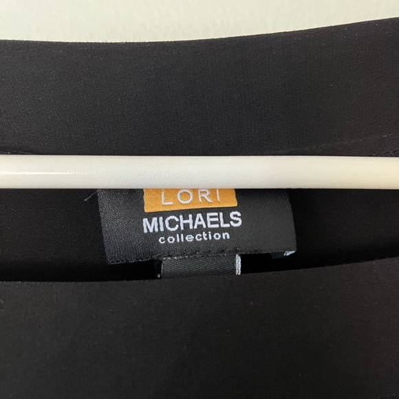 Black Lori Michaels cold shoulder open sleeve dress - Picture 2 of 6